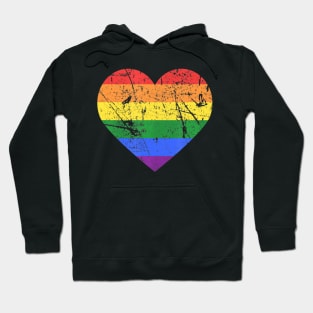 Gay & Lesbian LGBT Pride Love Flag Heart Hoodie